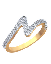 18K Gold & Diamond Ring For Women KRB10240
